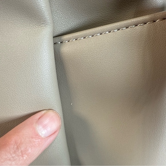 White Elm Aquila Tote Bag Taupe Laptop Bag Travel W/ Padded Crossbody Strap - Picture 14 of 16